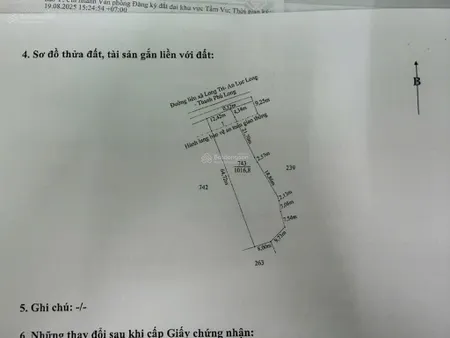 Bán đất 1016.8m2 full thổ cư ô tô vào tận nhà xã thuận mỹ giá 5.4 tỷ