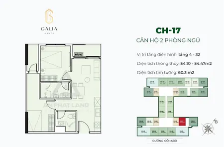 Cần bán nhanh căn 2pn 55m2 tại galia yên sở giá thanh toán tiến độ chỉ 4.5 tỷ 0976 342 ***