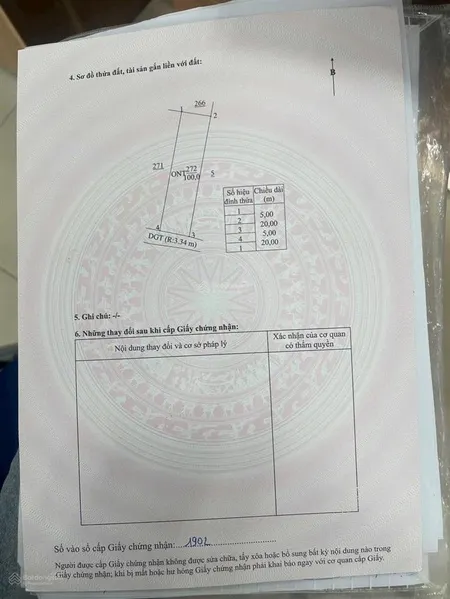 Nam duyên thái đô thái thụy thái bình s 100m2 full thổ cư 5m mt hậu 5m. ngõ thông thoáng gần thoáng