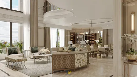 Bán penthouse hateco laroma 440 m2, 4 pn, 4 wc, view đẹp, căn góc, nội thất cao cấp, 60 tỷ