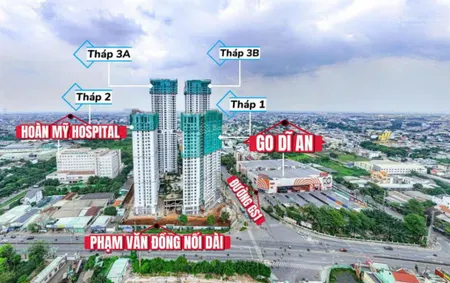 Green skyline 2pn 71m2 nhận nhà 2026 đối diện go phạm văn đồng nối dài tbs land