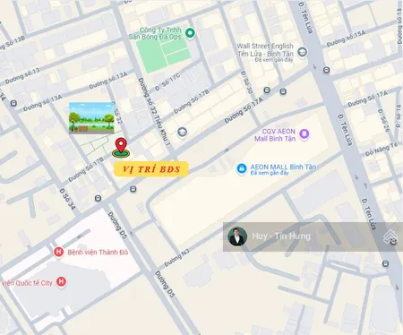 Bán đất đường nội bộ khu tên lửa, 5 x 20m, 11 tỷ. gần aeon mall (tín hưng)