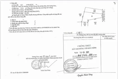 Chính chủ cần bán đất tại thôn thi phương, xã điện phong, điện bàn, quảng nam