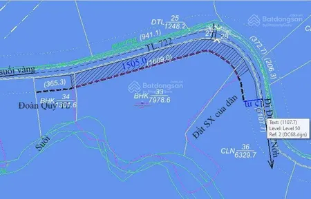 Cần bán gấp lô 139m2 mặt tiền dt722 rộng 7782,5m2 đẹp tuyệt vời tt lạc dương, ngay 0975 571 ***