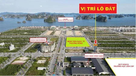 Lô đất áp góc sát biển đặc khu vân đồn, quảng trường nhạc nước, dt 87,5m2, đông bắc, giá 3,15 tỷ