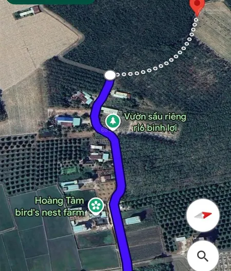 Bán đất vườn 1000m2 có 50 m2 thổ cư tại hảo đước, châu thành, tây ninh, 379 triệu