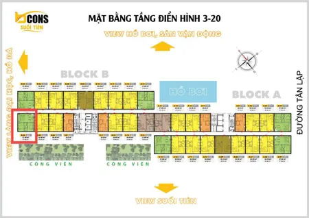 Chủ nhà gửi bán căn góc 57m2 bcons suối tiên. tầng 9 đang có sẵn hđ thuê.