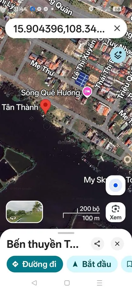 Bán đất view sông, gần biển an bàng, làng chài hội an. đường trường sa
