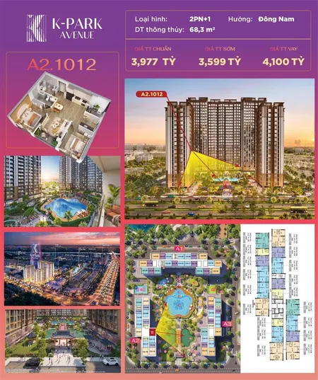 Căn 2n+ hoa hậu vị trí đẹp nhất the k park k mua căn này đảm bảo k mua được căn nào nữa ạ
