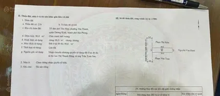 Cc gửi bán lô đất 90m2 tại tân thành, dương kinh, hải phòng. ngõ 183 tân thành cực đẹp
