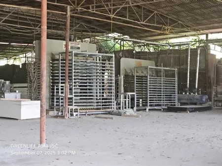 Chuyển nhượng hơn 8800m2 nhà xưởng, phù hợp ngành nghề than hoạt tính, chế bién gỗ, nhà máy gạch