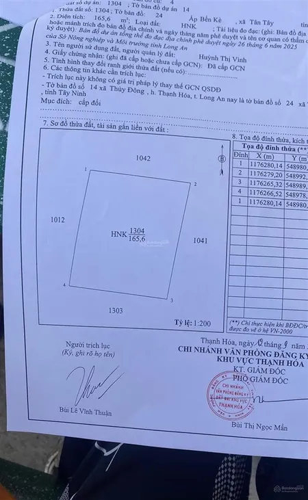 Bán đất tại thủy đông, thạnh hóa, long an, giá 3,9 tỷ, diện tích 991 m2