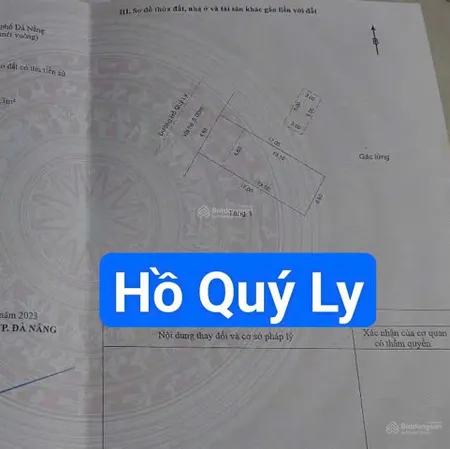 Mặt tiền đường 10m5 hồ quý ly, hoà minh, gần biển. s = 113m2 ngang 6.6m giá 12.5 tỷ