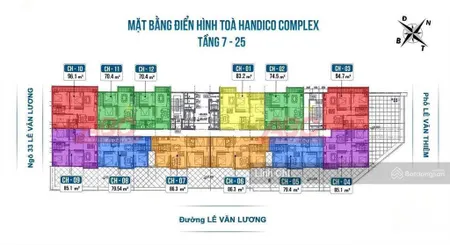 Quỹ căn handico complex 33 lê văn lương, giá tốt 105tr/m. 0946 116 ***