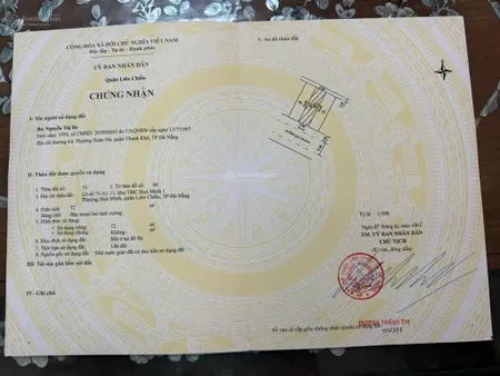 Bán đất 134 lê thiệt có sẵn 8trụ chờ hoà minh đà nẵng