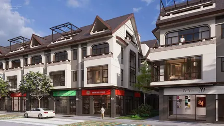 Eco52 shophouse thổ cẩm khe thoáng một bên, 3 mặt tiền gần khách sạn 5 sao, diện tích 116m²