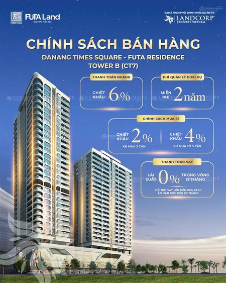 Độc quyền căn hộ trực diện mặt biển. dự án đà nẵng times square vị trí khẳng định vị thế