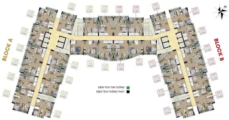 Bán chung cư 64 m2 tại tecco diamond