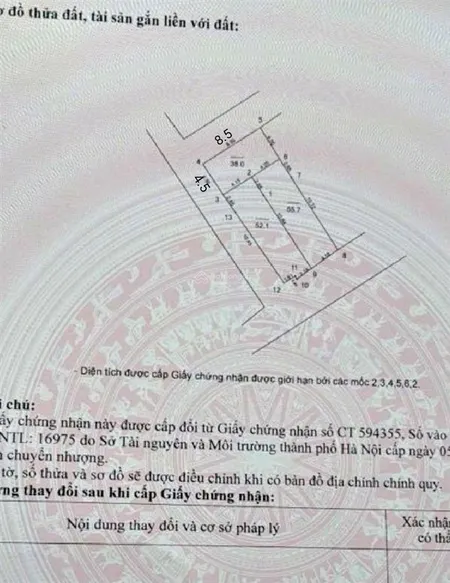 Chỉ hơn 9tỷ có đất đẹp lô góc ô tô vào phù hợp với gia đình cần ở gần ngã tư vạn phúc, tố hữu