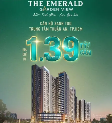 Emerald garden view giỏ hàng cđt giá chỉ từ 1,39 tỷ/căn cđt uy tín lê phong đv xd cotecons