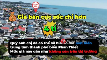 Bán 81m2 thổ cư mặt tiền đường ven biển dã tượng, thanh hải kế ocean dunes
