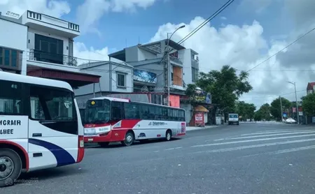 Bán đất mặt đường ql 39 đông hưng, thái bình trước thửa đất là điểm đón trả khách xe buýt, xe khá