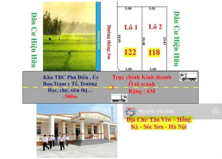 Bán cắt lỗ lô đất tại xã hồng kỳ, sóc sơn, hà nội