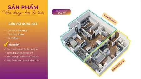 Bán căn hộ tầng cao 3pn 97.7m2 view biển tuyệt đẹp tòa căn hộ mia center point. cách biển 1.5km