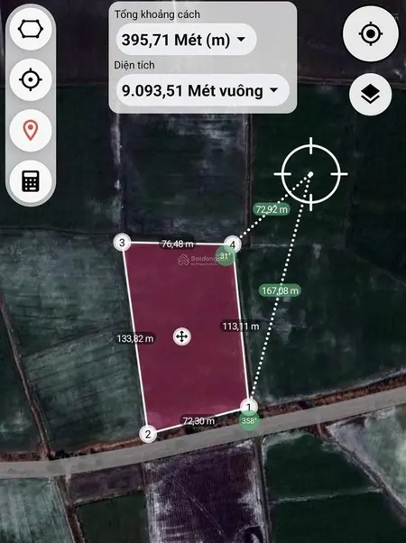 Bán đất nhựa nhánh đt 831, tuyên bình, vĩnh hưng, long an, 19,5 tỷ, 9093,5 m2