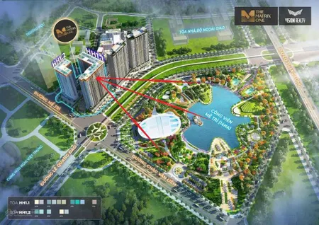 Ch 3pn 116m2 view công viên và hô the matrix one lê quang đạo mỹ đình 17.82 tỷ 0936 041 ***