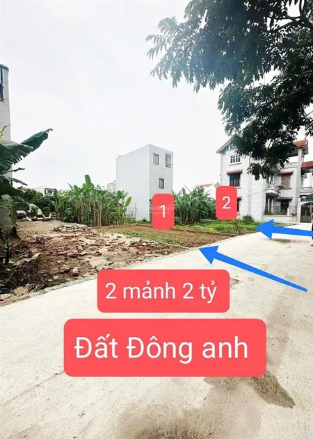 Bán đất rẻ nhất đông anh 2 tỷ đường ô tô bán gấp trả nợ