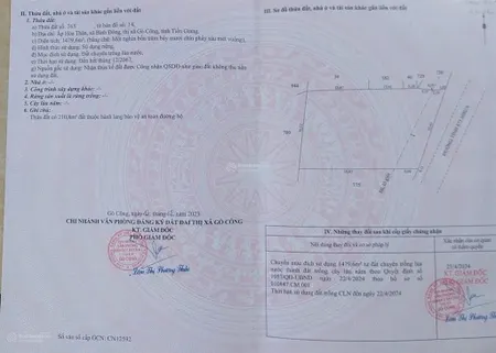 Mặt tiền tỉnh lộ 873, kế bên khu công nghiệp bình đông gò công