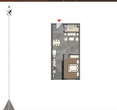 Bán cc ruby park chính chủ 46,2m2, 1pn, 1wc đặc biệt có phần sảnh ban công nhô ra