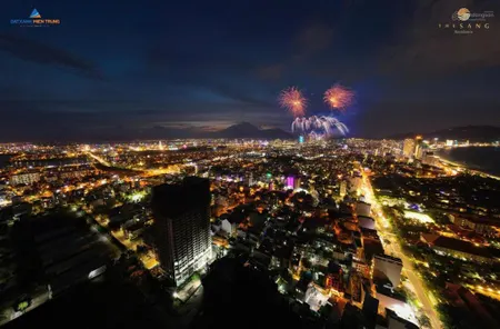 Hàng hiếm the sang 2pn căn góc view trực biển + pháo hoa bàn giao 2026 cho thuê 35 triệu/tháng