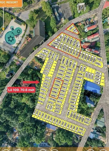 Bán đất thổ cư tại thôn khoang mái, xã đồng trúc, thạch thất, hà nội, 3,2 tỷ, 72m2 gần vin metro 5