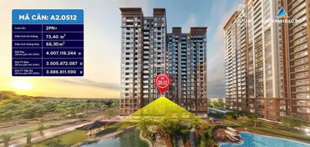 Căn 2 ngủ + chỉ hơn 900 triệu sở hữu ngay