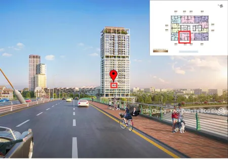 Căn 1pn + cosmo view trực diện sông hàn, pháo hoa diện tích 50m2 giá 4,7 tỷ