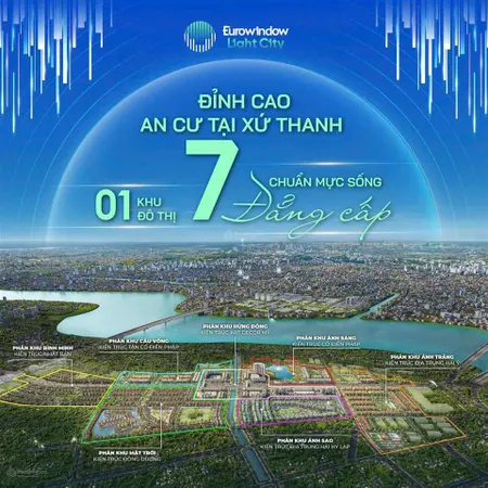 Chính thức mở bán 600 căn liền kề phân khu mặt trời và cầu vồng giá trực tiếp cđt dự án eurowindow