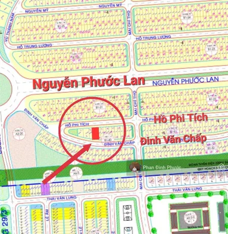 Bán 2 lô liền kề 2 mặt tiền trước sau hồ phi tích & đinh văn chấp, hòa xuân