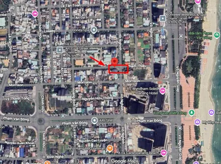 Bán nhanh cặp đất mt phạm thiều, cách biển chưa đến 100m, sát góc hồ nghinh