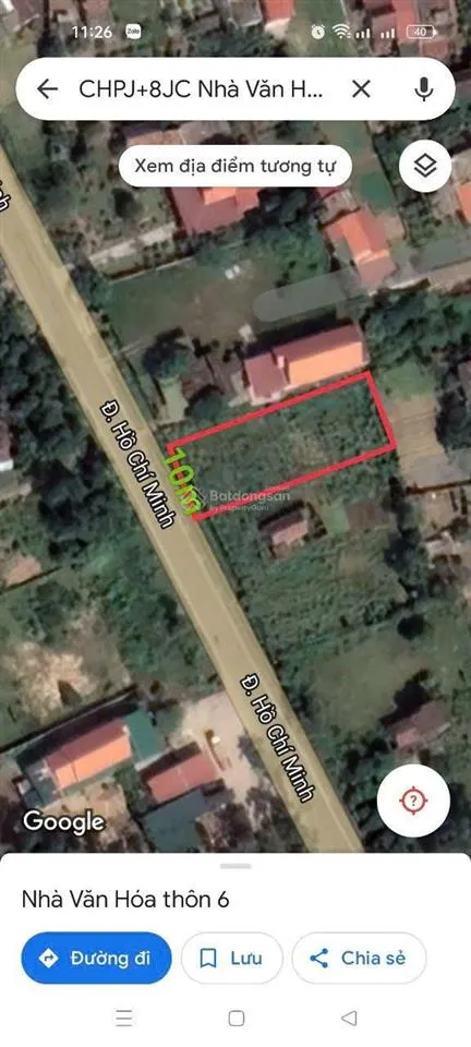 Cần bán lô đất mặt tiền đường hồ chí minh, ngay cạnh trục đường 36m về nhật lệ 2 tp đồng hới