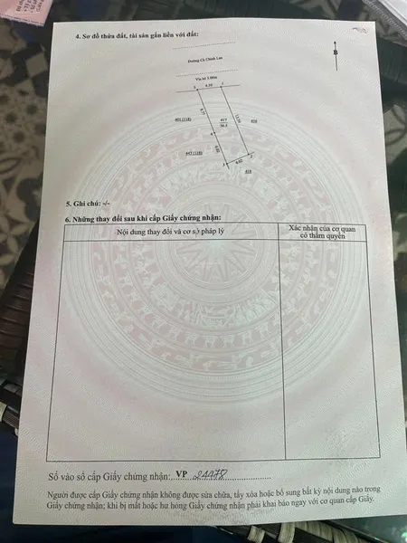 Bán đất mặt tiền kinh doanh cù chính lan