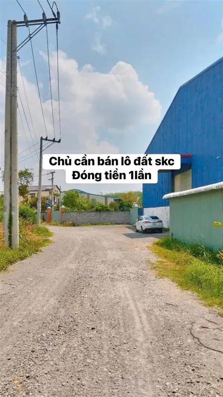 Bán lô đất skc sẵn đóng tiền 1 lần 2053 vị trí đẹp cho khách dựng xưởng sản xuất hoặc đầu tư