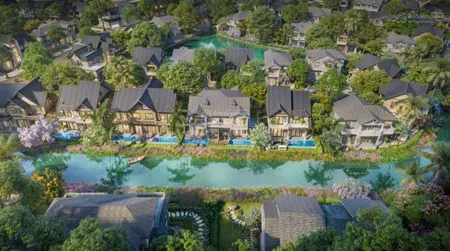 Nhà phố, biệt thự song lập 218m² tại retreat forest có hầm riêng tư hồ bơi riêng hướng mặt nước