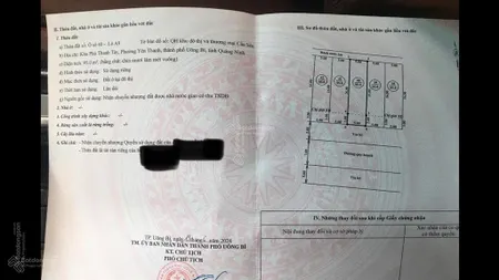 Lô đất khu quy hoạch cầu sến, uông bí, quảng ninh, diện tích phù hợp xây nhà, tài chính công nhân