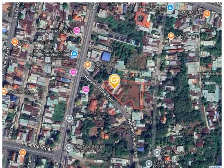 Bán đất mặt tiền đường Nguyễn Trung Trực. Tổng diện tích 3235.4m² ngang 45,8m giá 20.5 tỷ Phường Bình Long. Có sẵn 300 m2 thổ cư, có nhà cấp 4