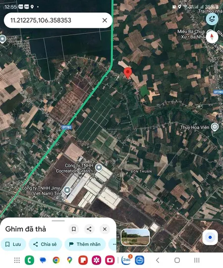 Đất full thổ cư, gần kcn phước đông 550tr
