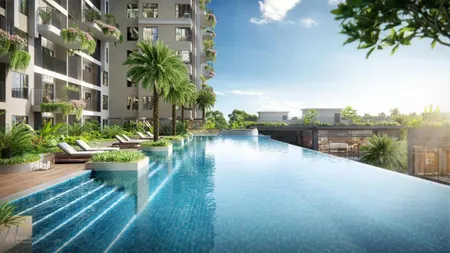 Căn hộ sân vườn mây 2pn view trực diện quảng trường ánh sáng nhạc nước + biệt thự đảo