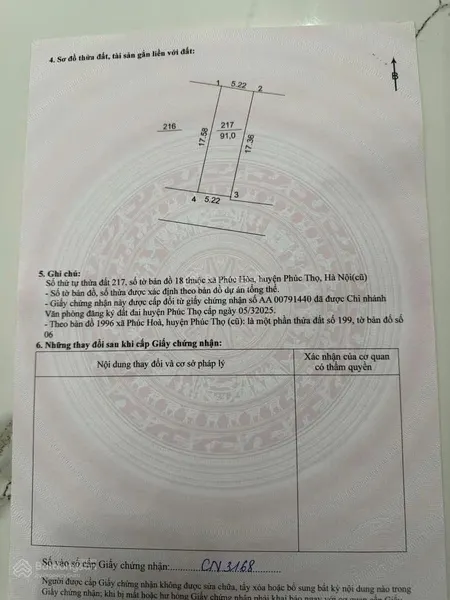 Cần chuyển nhượng lô đất 91m phúc hòa phúc thọ hà nội. vị trí siêu đẹp