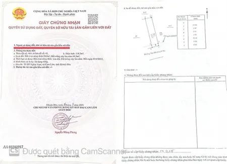 Đất mặt tiền tản đà tt cam đức, kdc hiện hữu, sổ hồng riêng, giá tốt đầu tư